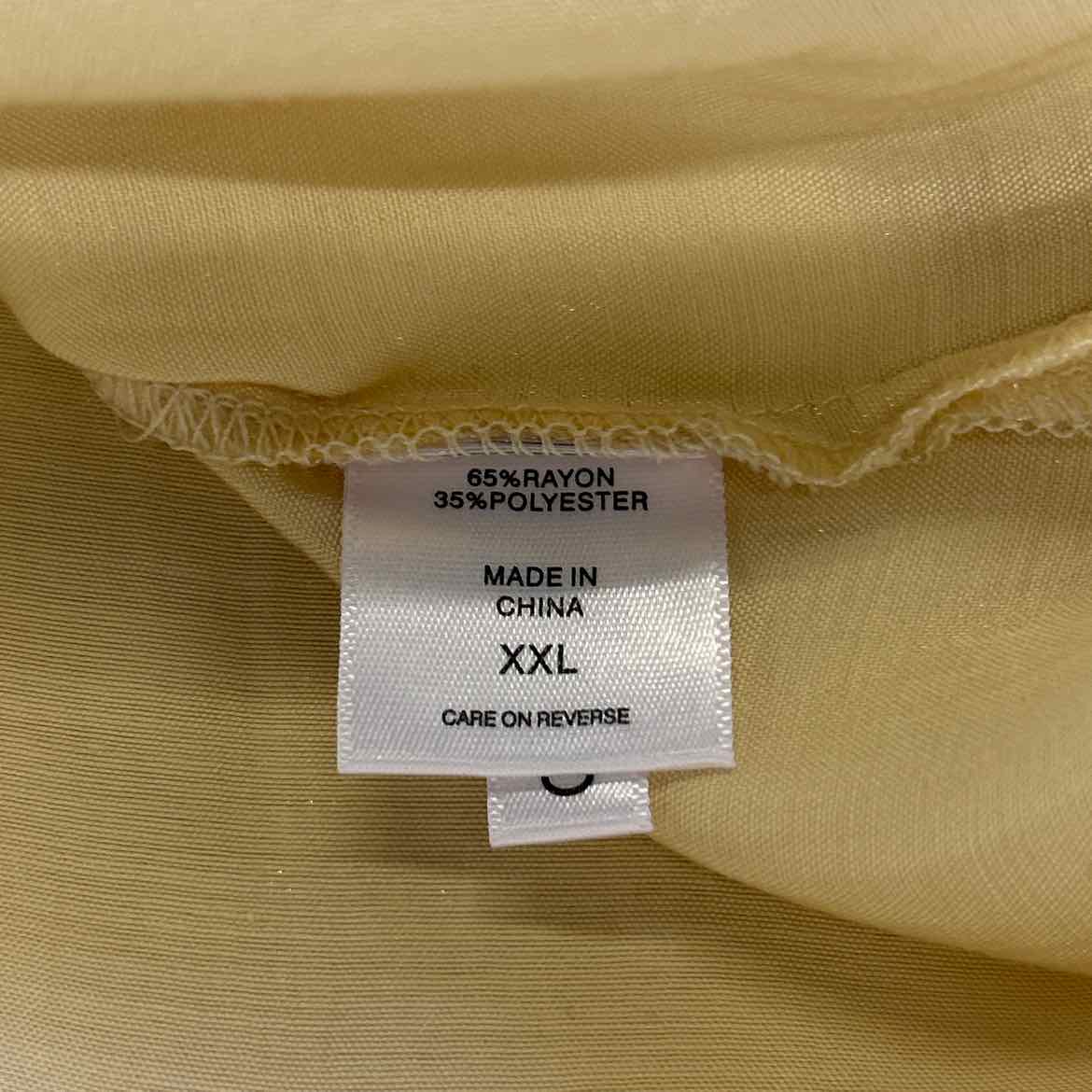 NY & Company Size XXL Gold Preloved Button Down LS