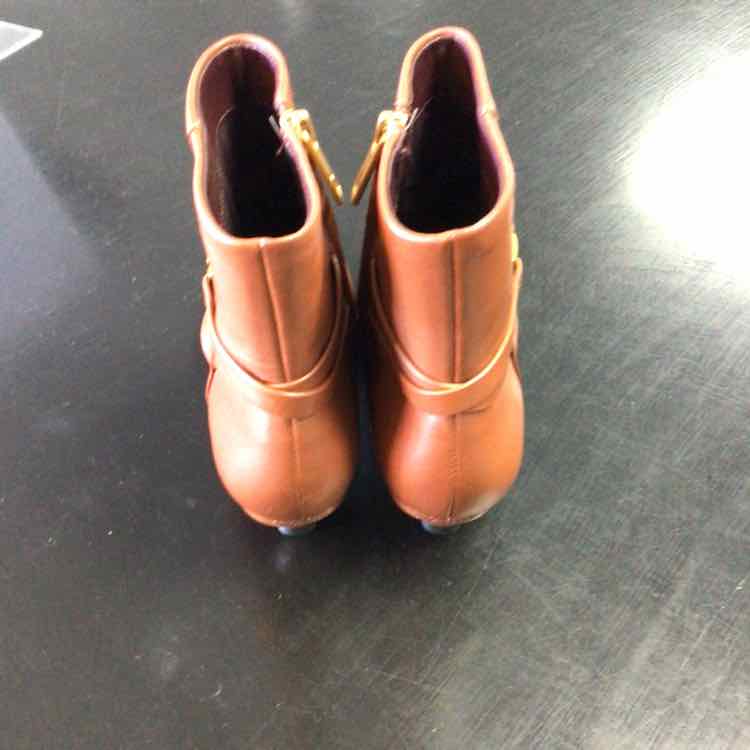 Franco Sarto Shoe Size 6 L-Marnie Tan Leather Bootie
