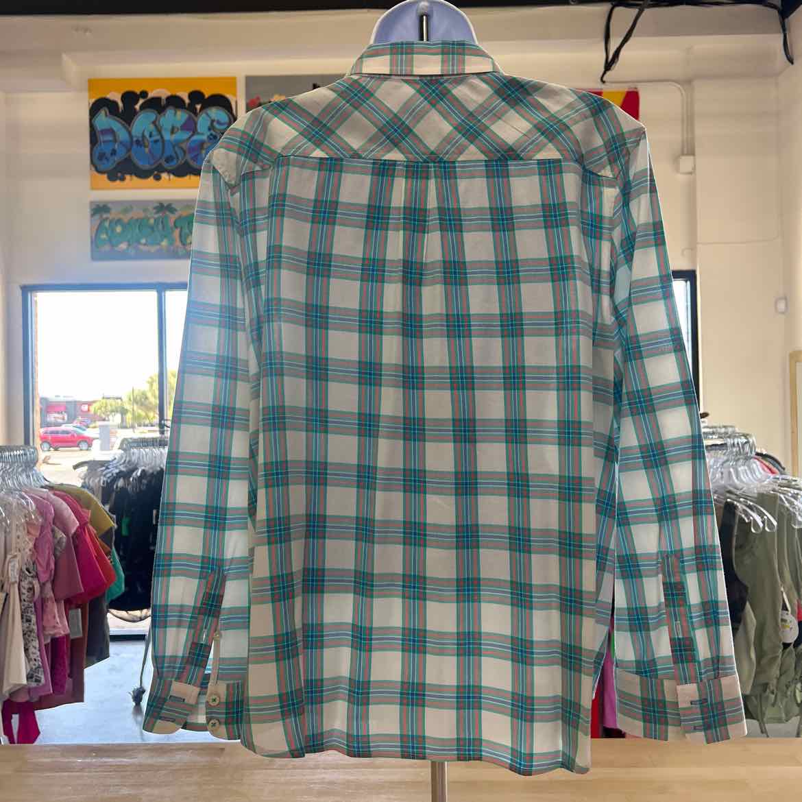 Talbots Size XLP White Preloved Button Down LS