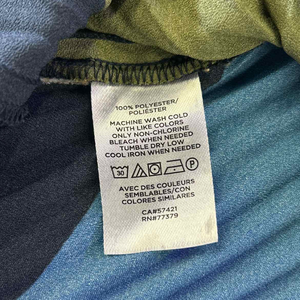 Ann Taylor Size 4 Black Blue Green Preloved Skirt
