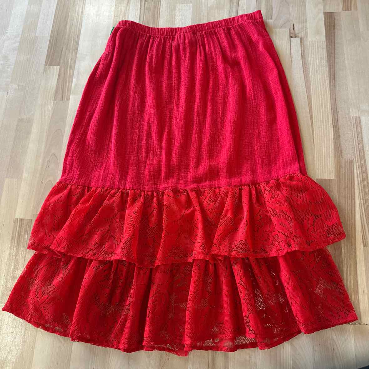 Stoplight Size L Red Skirt