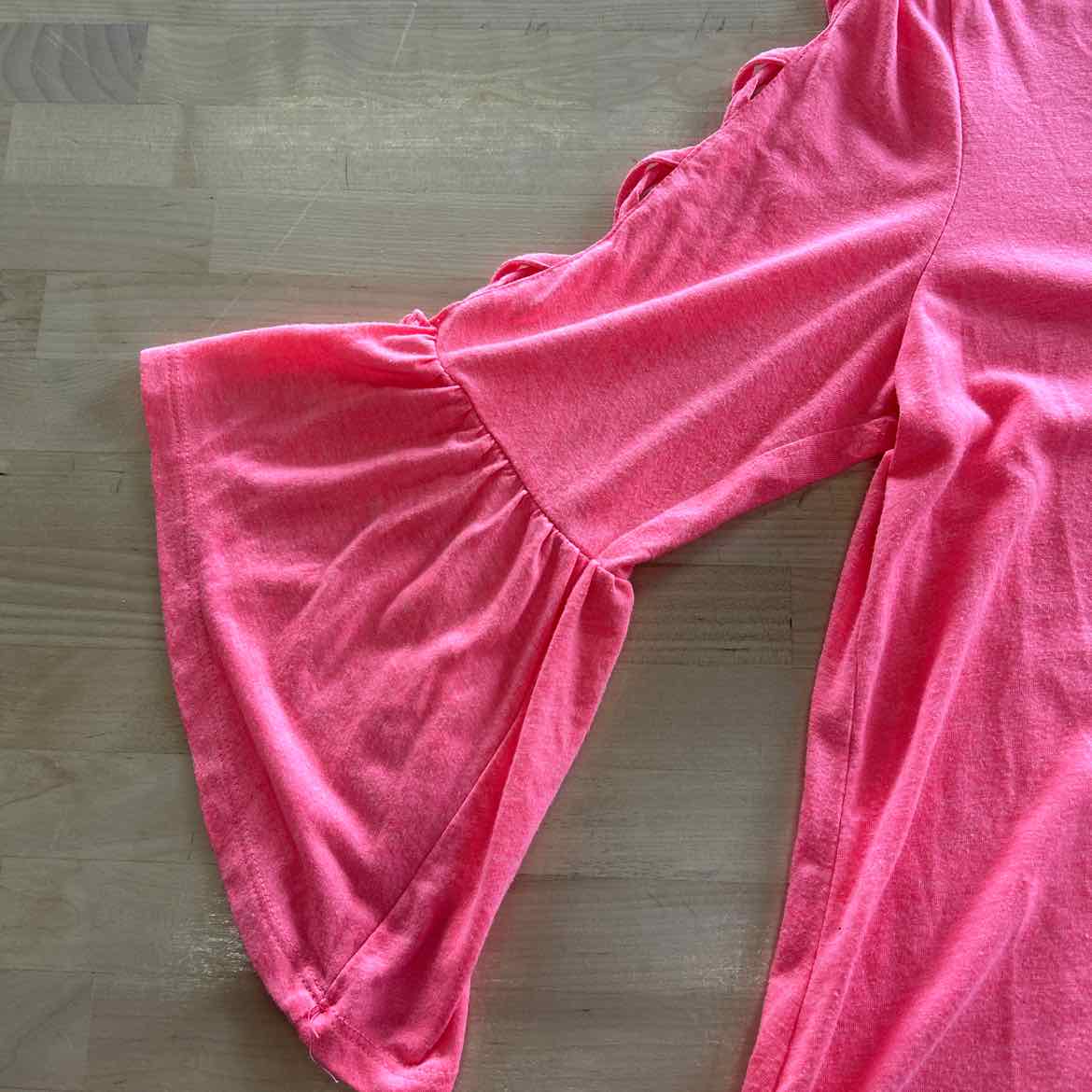 a.n.a Size L Pink Rayon Preloved Blouse LS