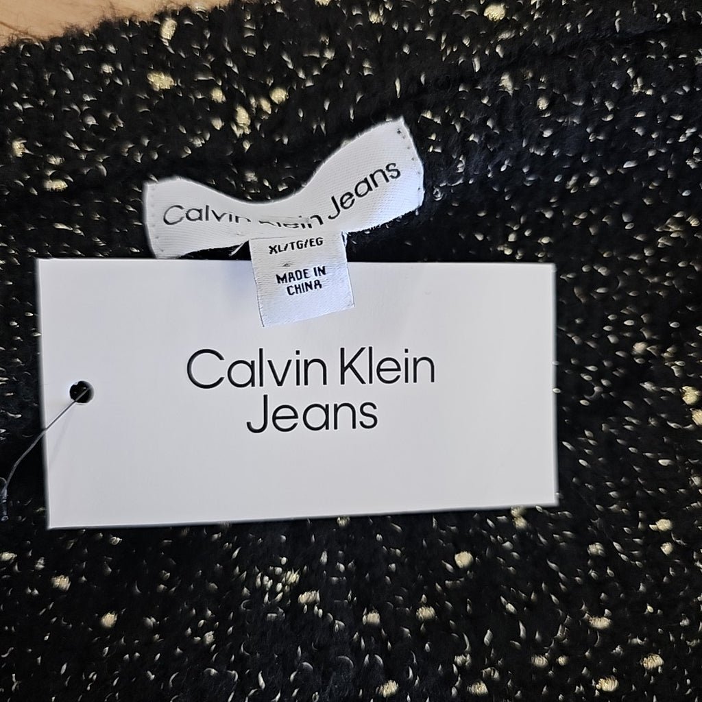 Calvin Klein Size XL Black Cardigan