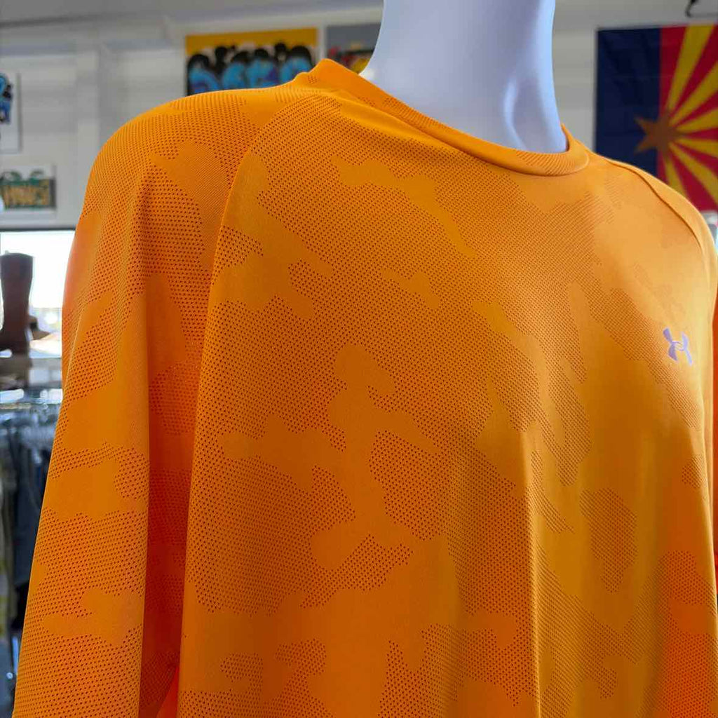Under Armour Size XL Yellow Preloved MENS T-shirt
