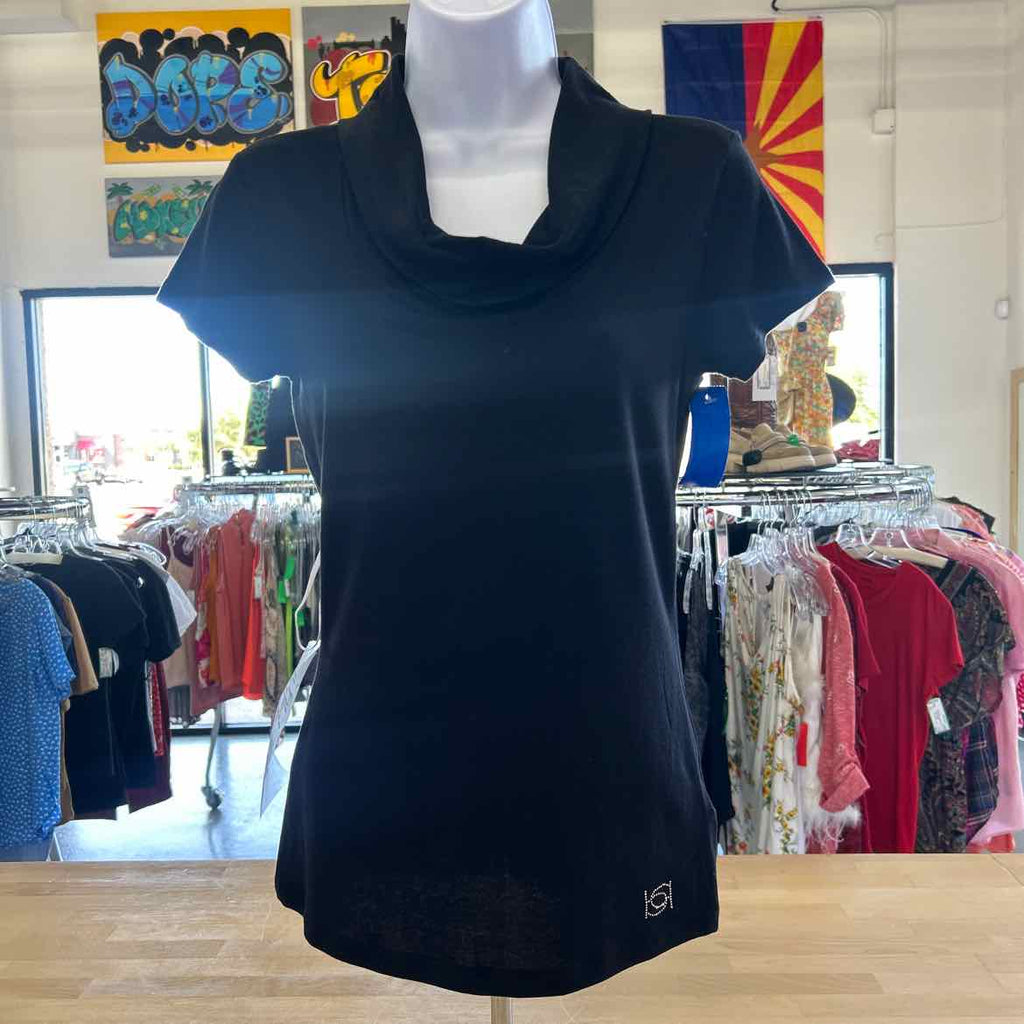 Bebe Size XS Black New T-Shirt SS