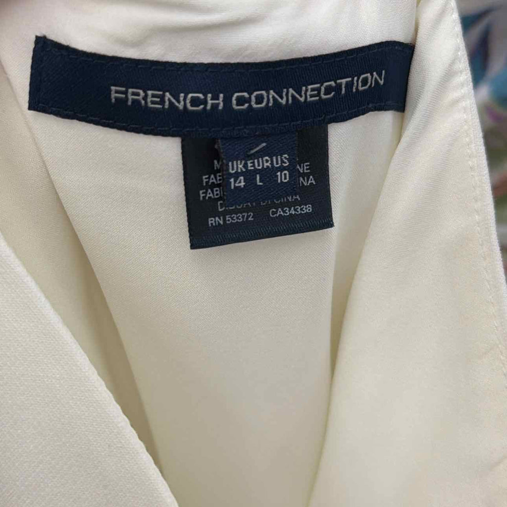 French Connection Size 10 White Whisper Square Neck Mini Dress NWT