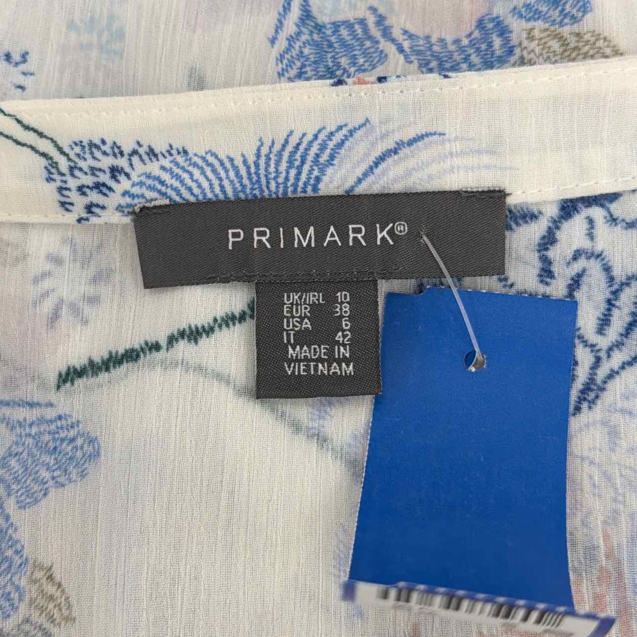 Primark Size 10 White Preloved Longsleeve