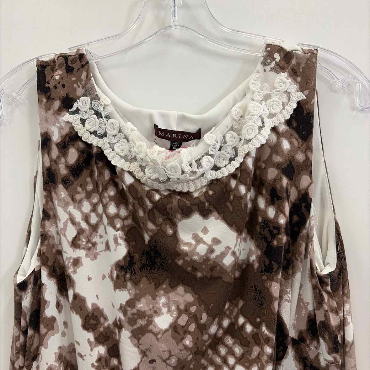 Marina Size 14 Brown Preloved Dress