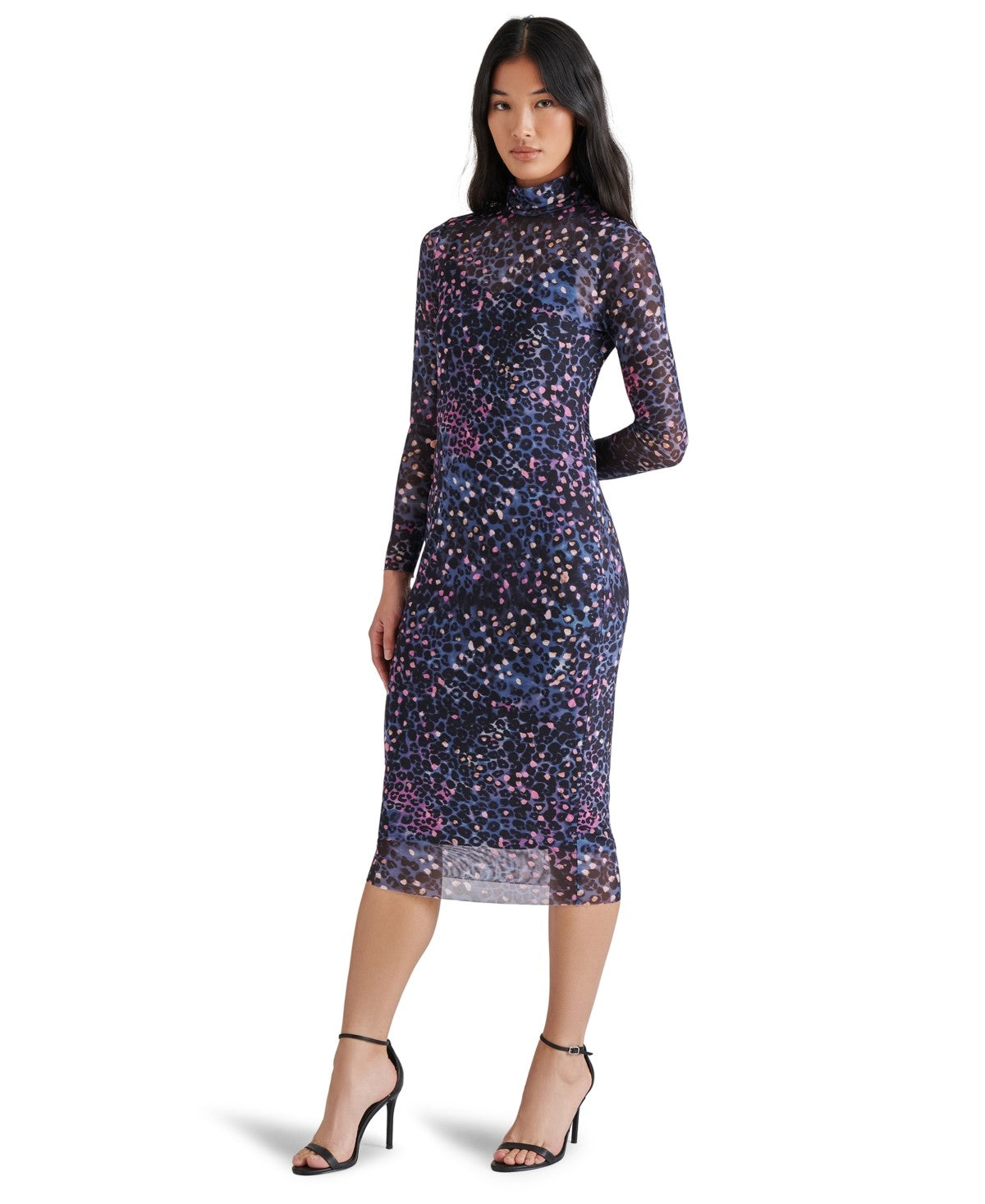 Steve Madden Women's Vivienne Animal Print Mesh Dress - Multi