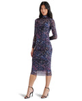 Steve Madden Women's Vivienne Animal Print Mesh Dress - Multi
