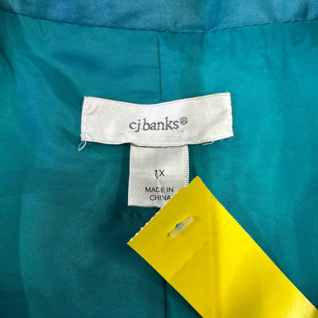 CJ Banks Size 1X Blue Vest