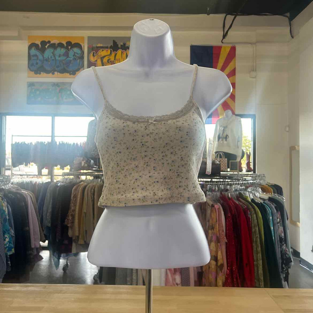Brandy Melville Size White Fabric Tank