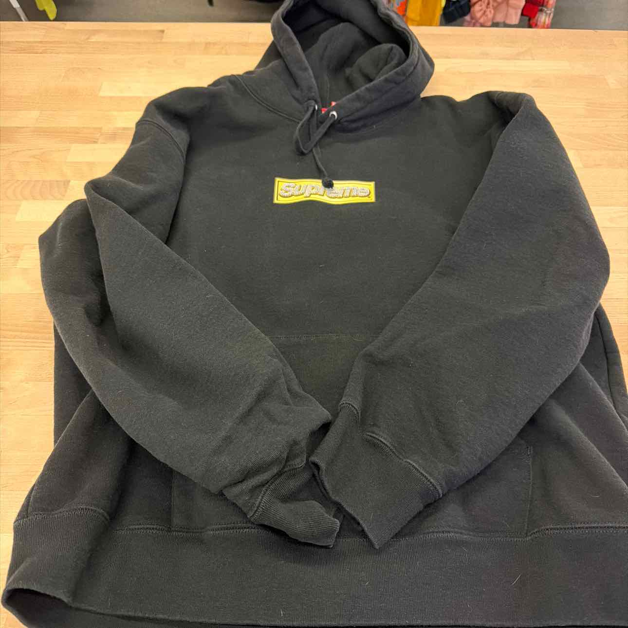 Supreme Size L Black Bling Box Hoodie