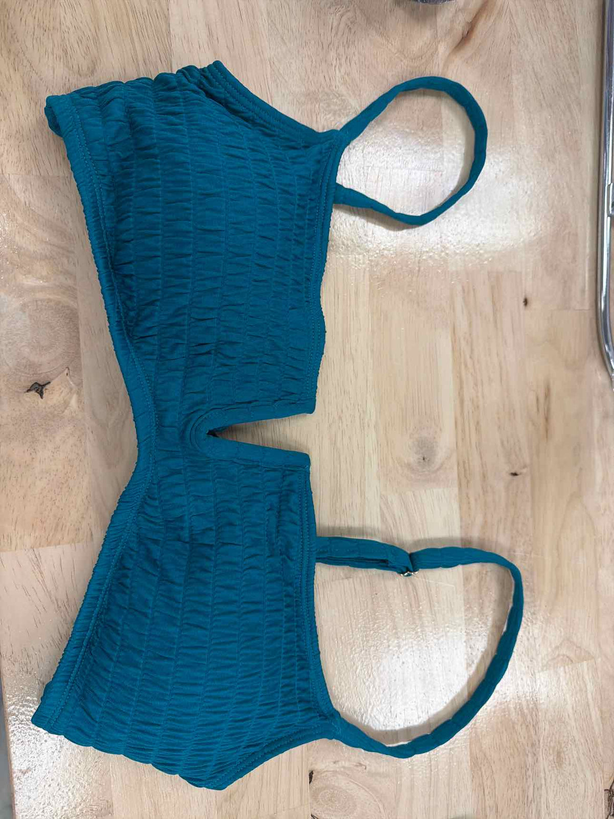 Bar III Size L Pucker up V Wire Bikini Top