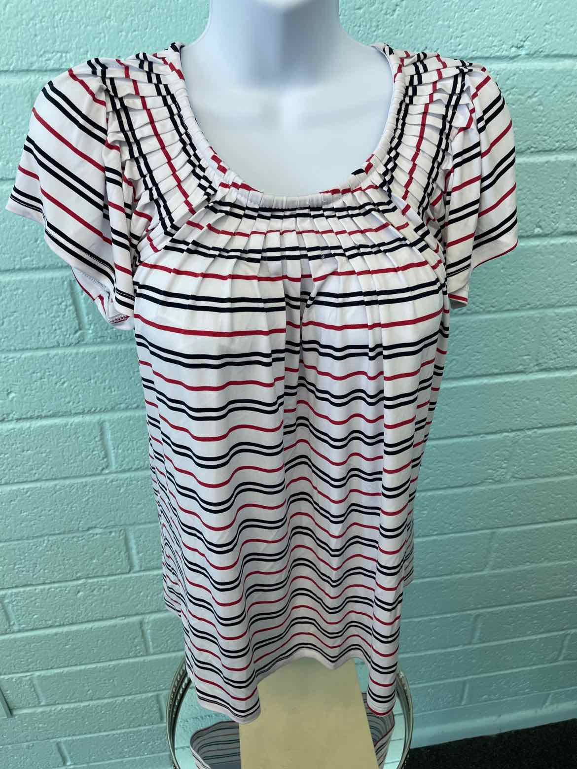 Style & Co. Size PS Red White Blue Shirt
