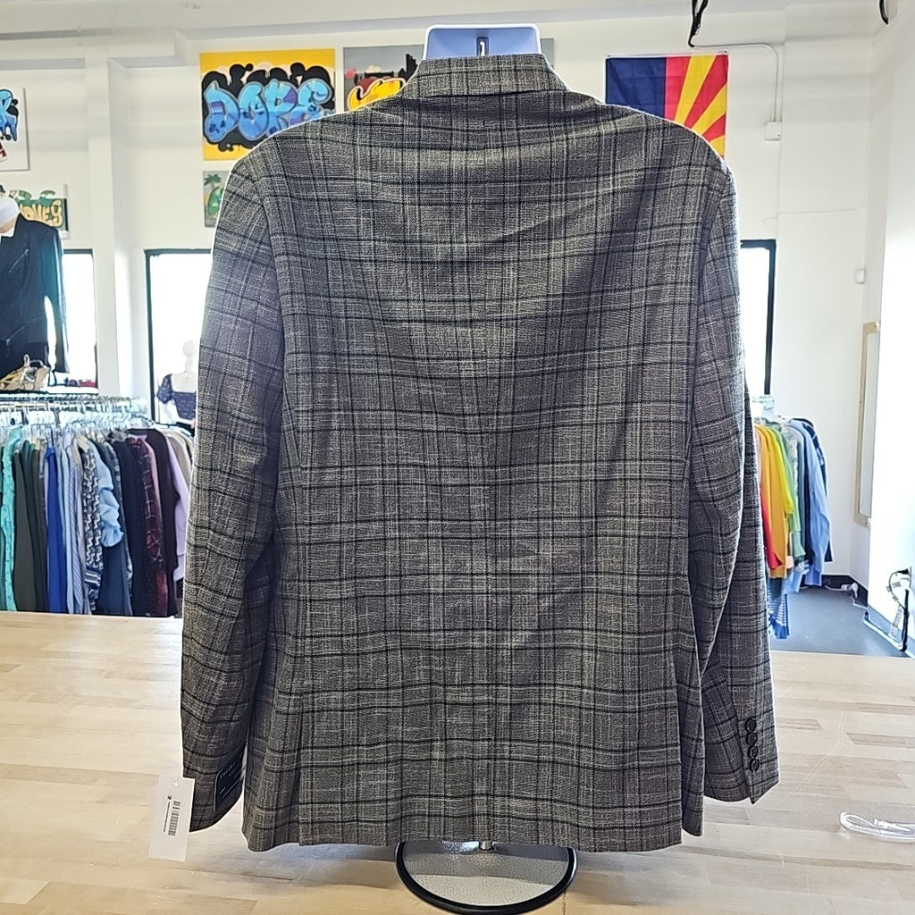 Paisley & Gray Men's Dover Slim-Fit Stretch Check Suit Jacket - Tan Forest