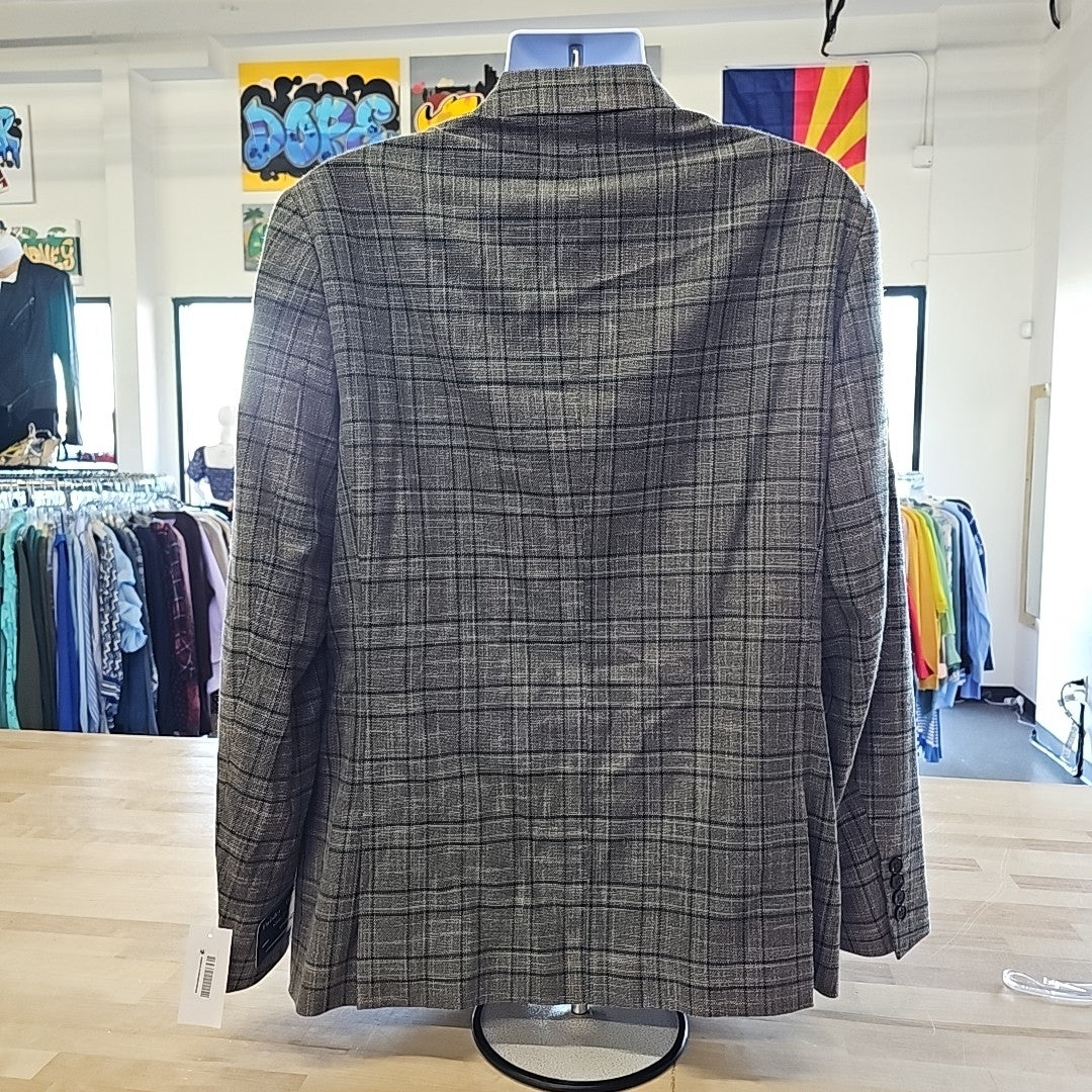 Paisley & Gray Men's Dover Slim-Fit Stretch Check Suit Jacket - Tan Forest