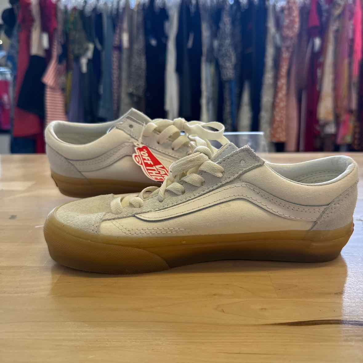 Vans Shoe Size 5 White Sneakers