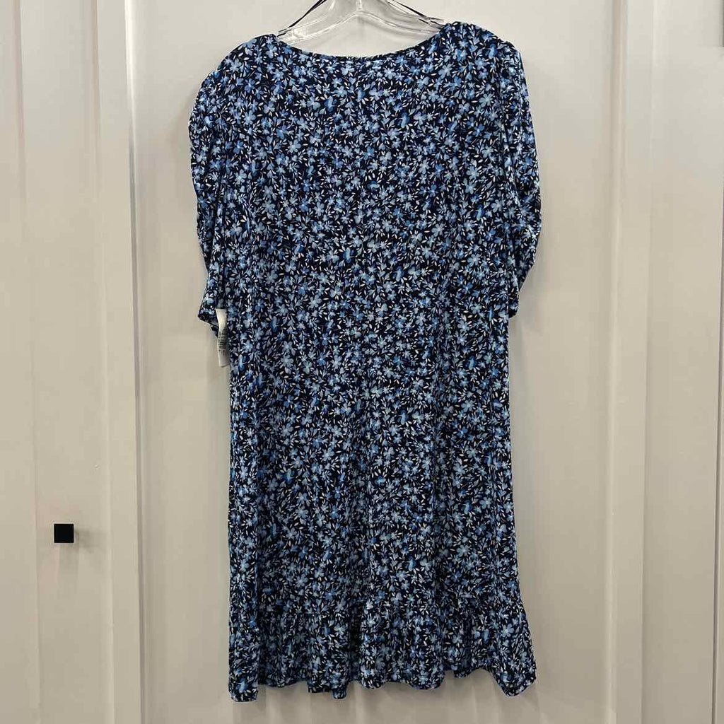 CeCe Women's Puff-Caterpillar-Sleeve Knit Dress - Classic Navy