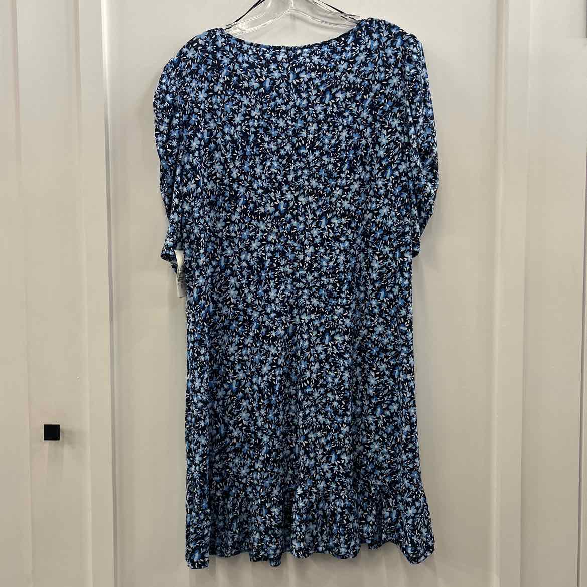 CeCe Women's Puff-Caterpillar-Sleeve Knit Dress - Classic Navy