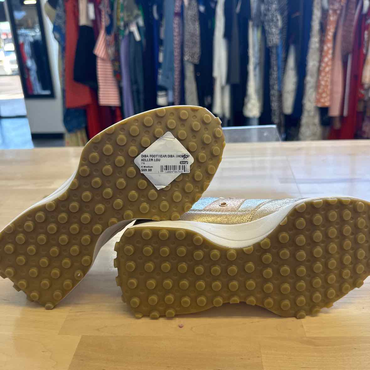 Diba London Shoe Size 6 Metalic Sneakers