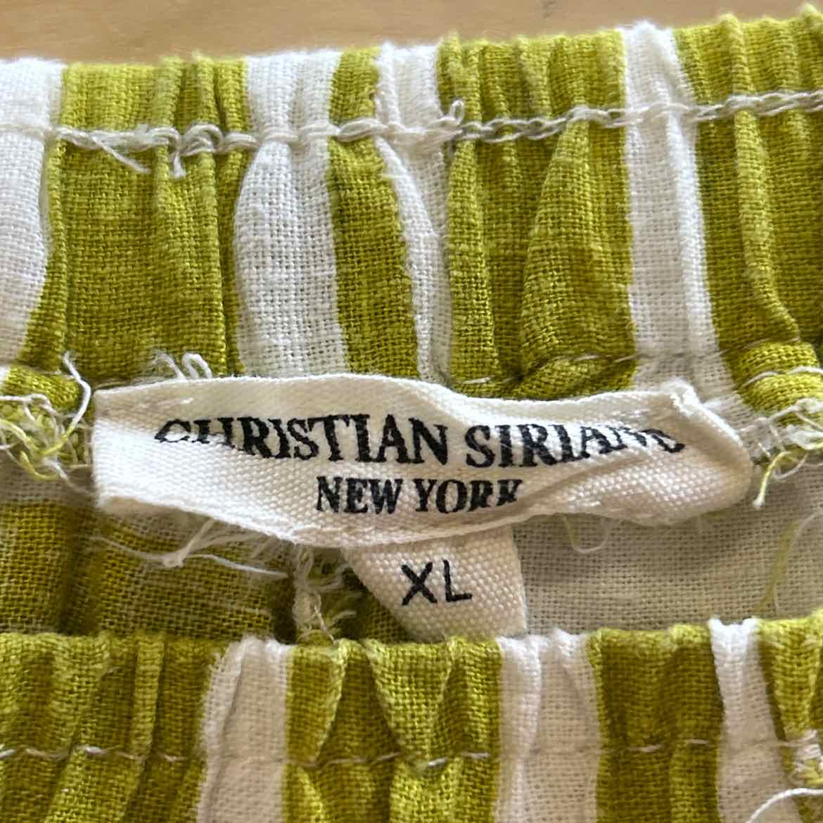 Christian Siriano Size XL green white Preloved Pants