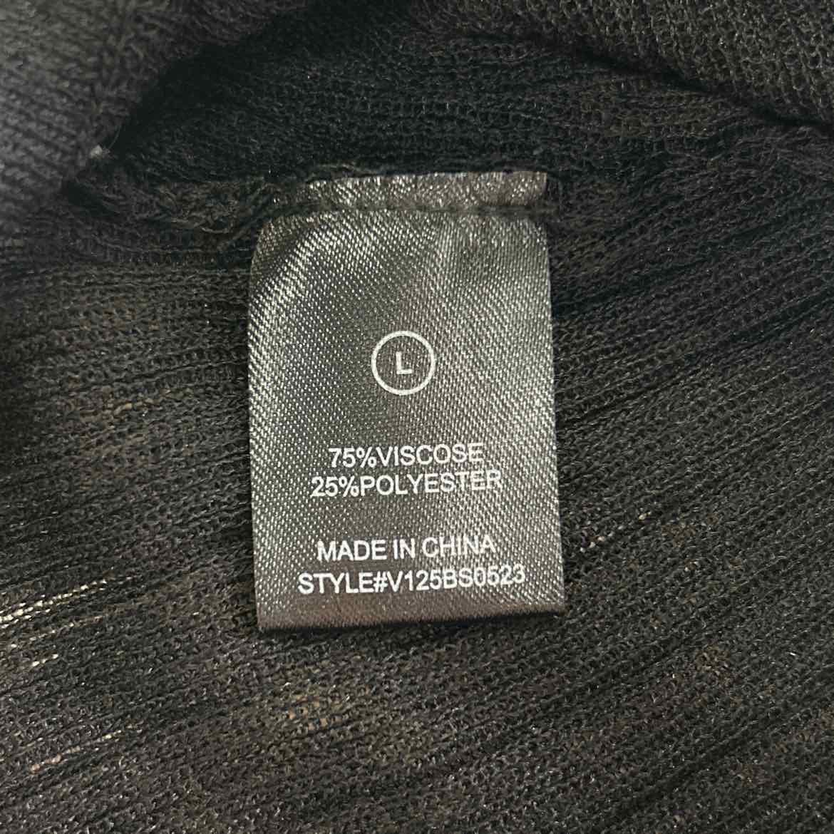 Fashionova Size L Black New Bodysuit