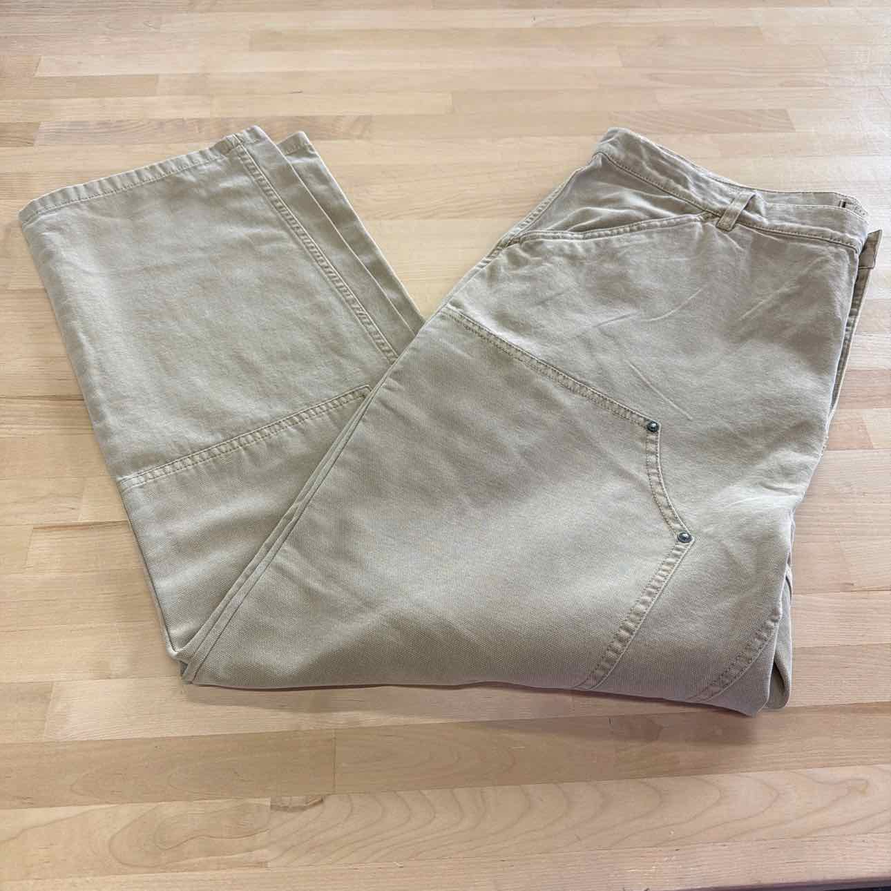 Guess Men's Straight-Fit Cotton Cargo Pants - Impact Grey