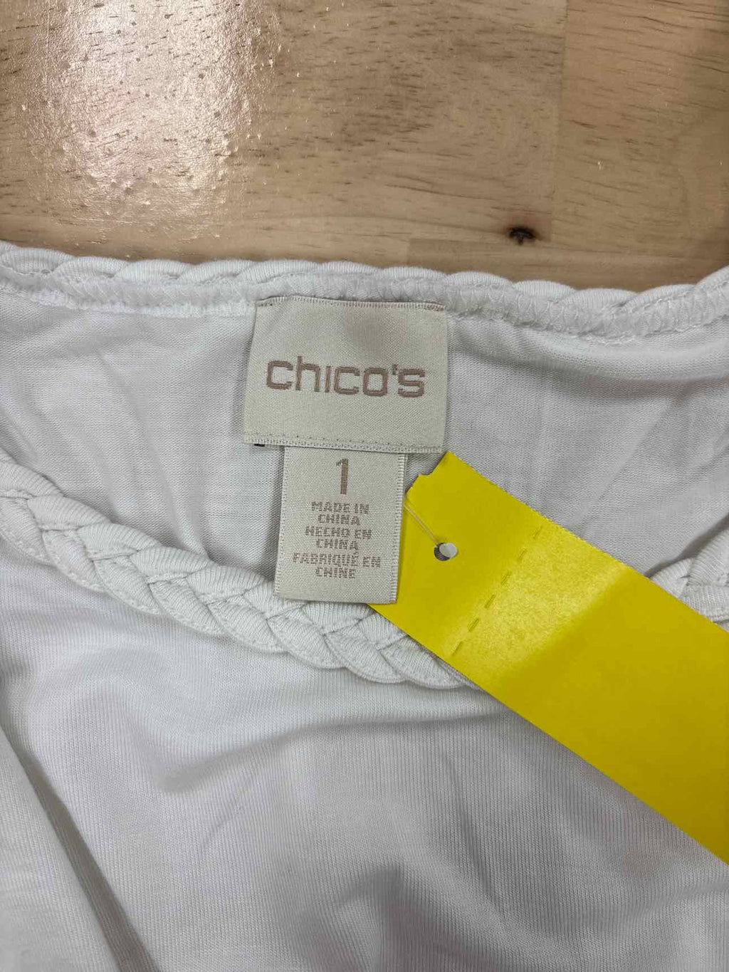 Chico's Size 1 White New Shirt