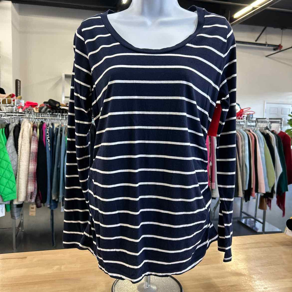 Liz Lange Size L Navy Long Sleeve