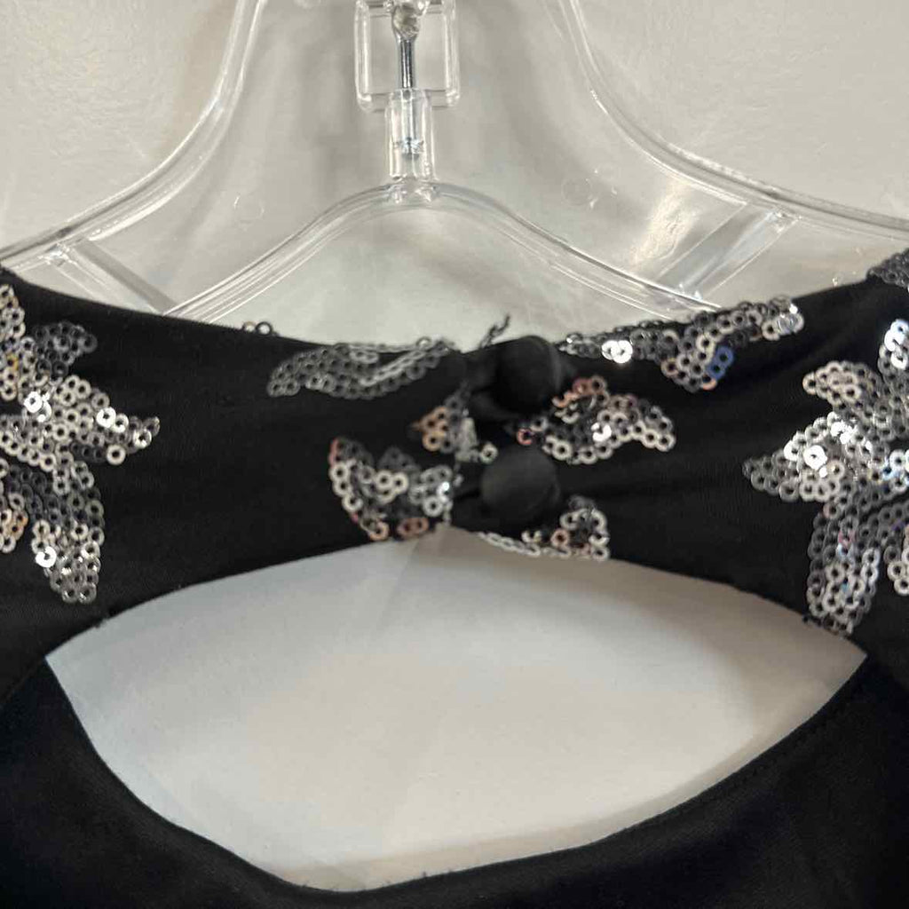 B Darlin Size 5/6 Black & Silver Dress