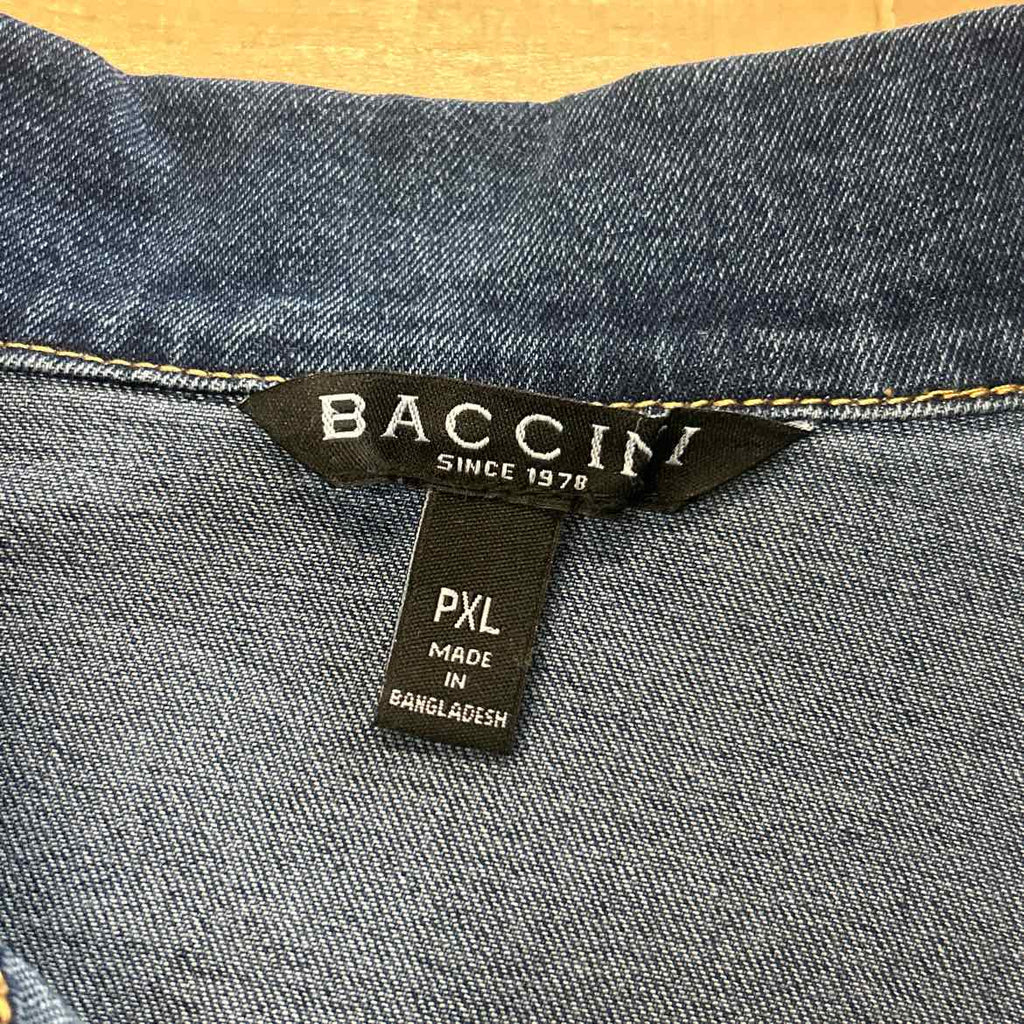 Baccini Size XL Blue Denim Jean Jacket