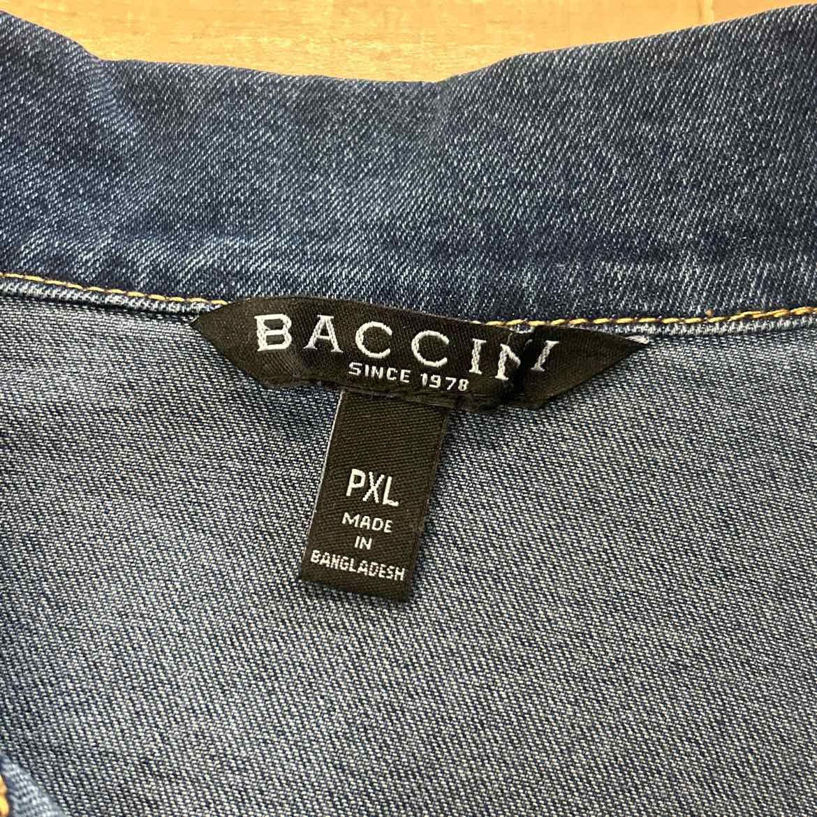 Baccini Size XL Blue Denim Jean Jacket