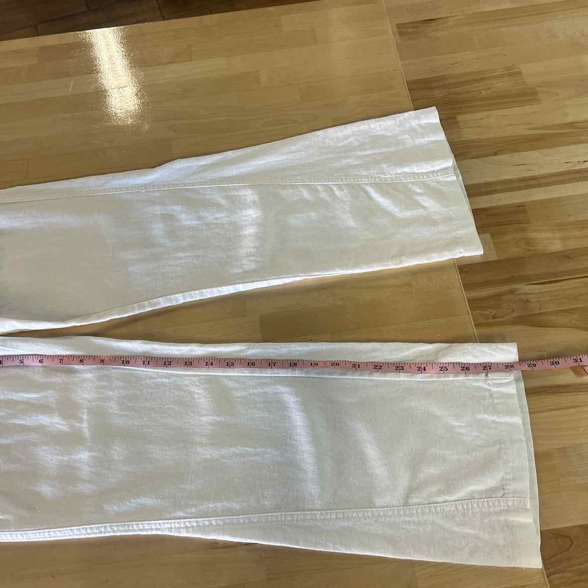 Roxy Size M White Linen Preloved Pants