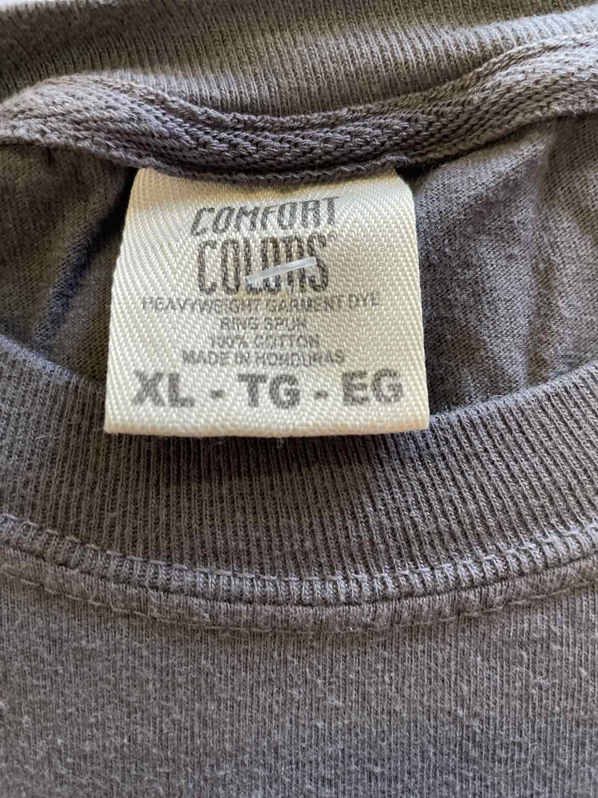 Comfort Colors Size XL Gray T-shirt