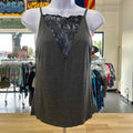 H&M Size M Gray Lace Preloved Tank