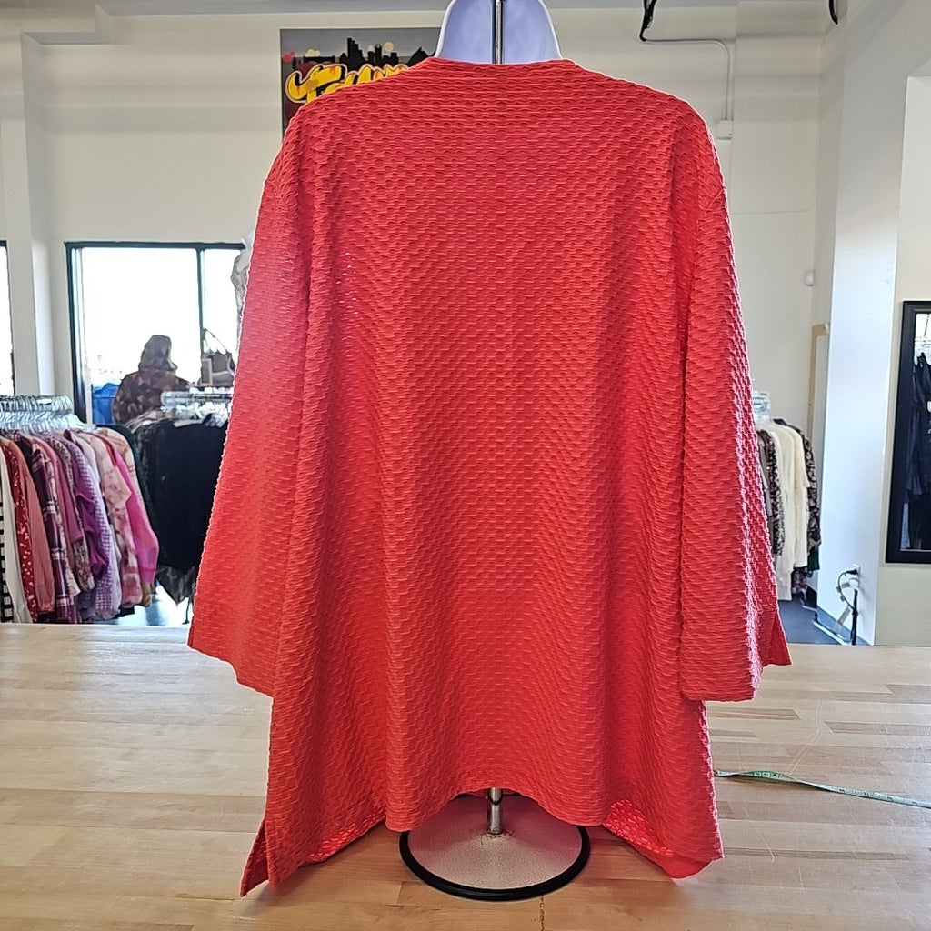 Nicaya Size 3X Orange Cardigan