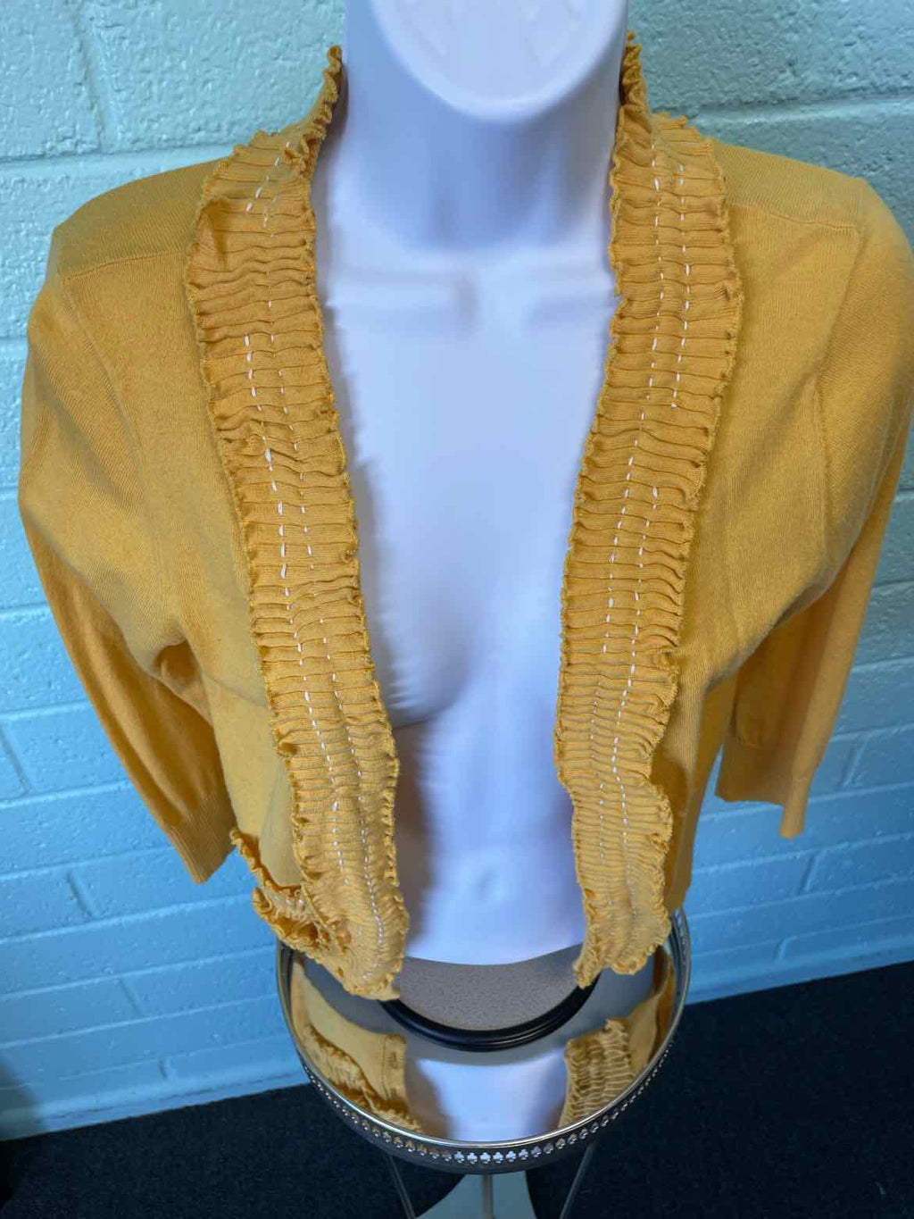 Anthropologie Sparrow Size M Gold Cotton Sweater