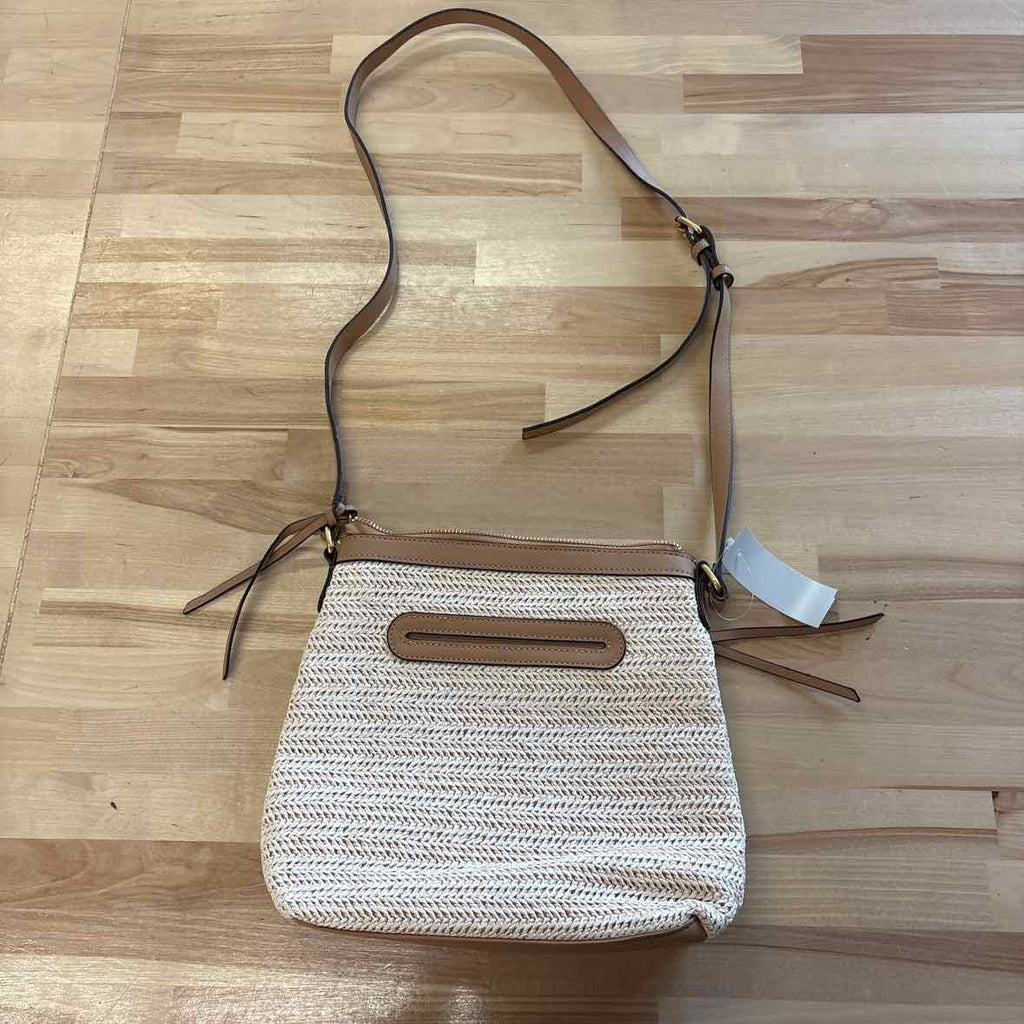 Style Co Straw North South Crossbody Ba Natural