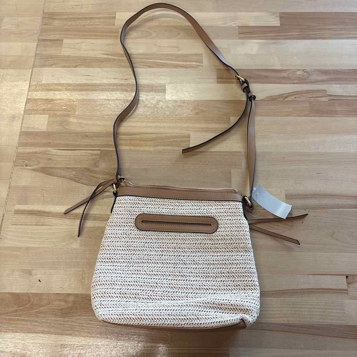 Style Co Straw North South Crossbody Ba Natural