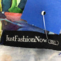 just Fashion Now Size 3XLT Blue Preloved Blouse LS