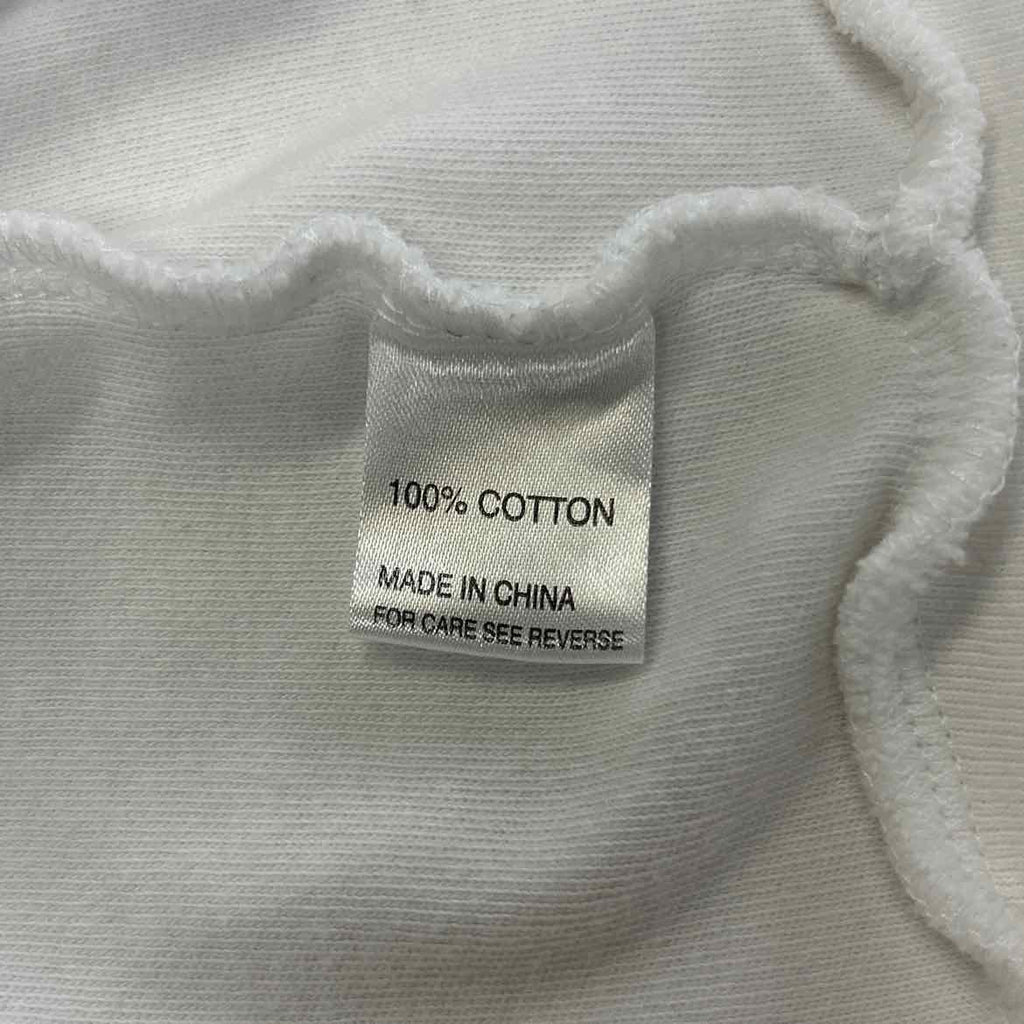 Size L White Used zip up short sleeve