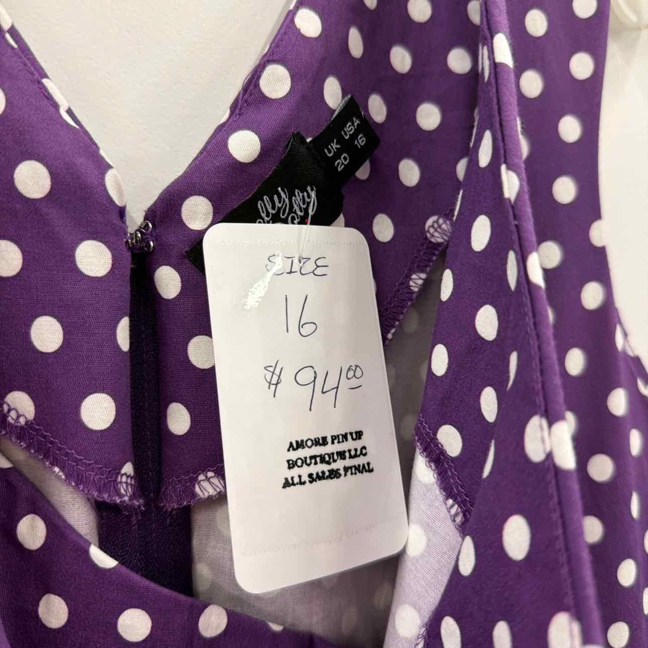 Dolly & Dolly Size 20 Purple Preloved Dress