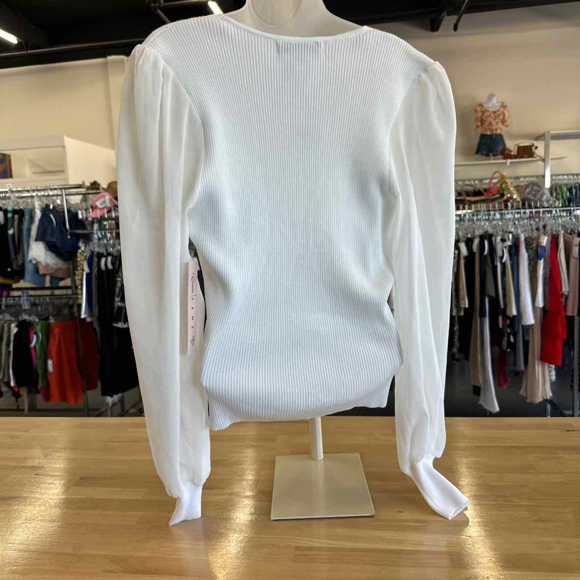 Fame Size XL White Long Sleeve