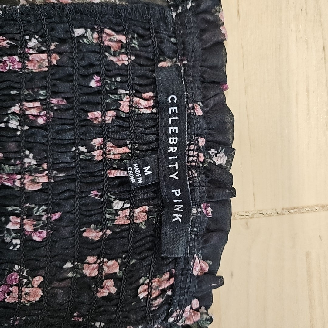 Celebrity Pink Juniors' Ruched Long-Sleeve Bodysuit
