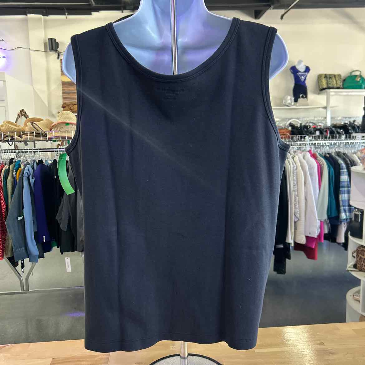Karen Scott Size L Black Preloved Tank
