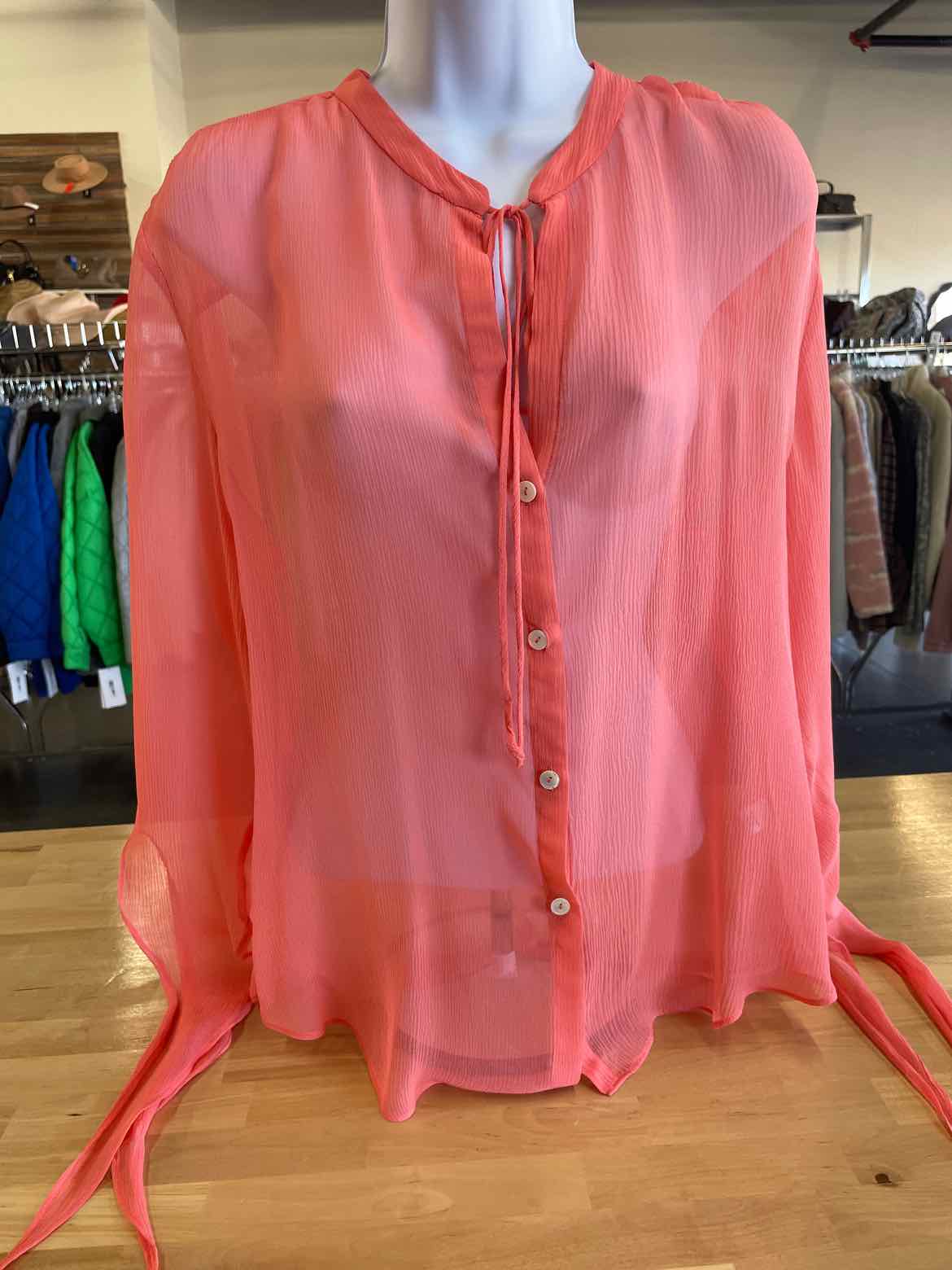 Banana Republic Size L Pink Button Down Shirt