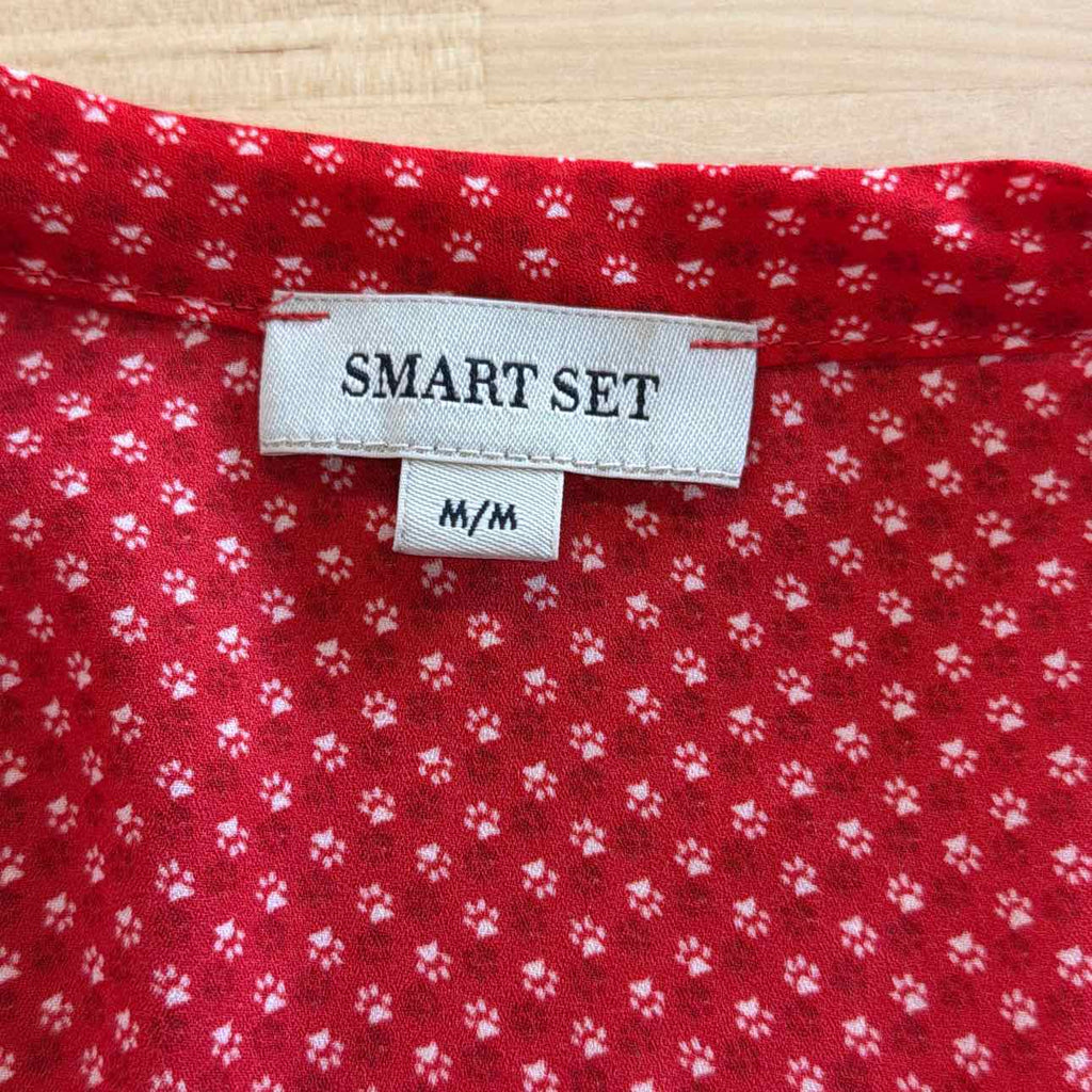 Smart Set Size M Red Used Shirt