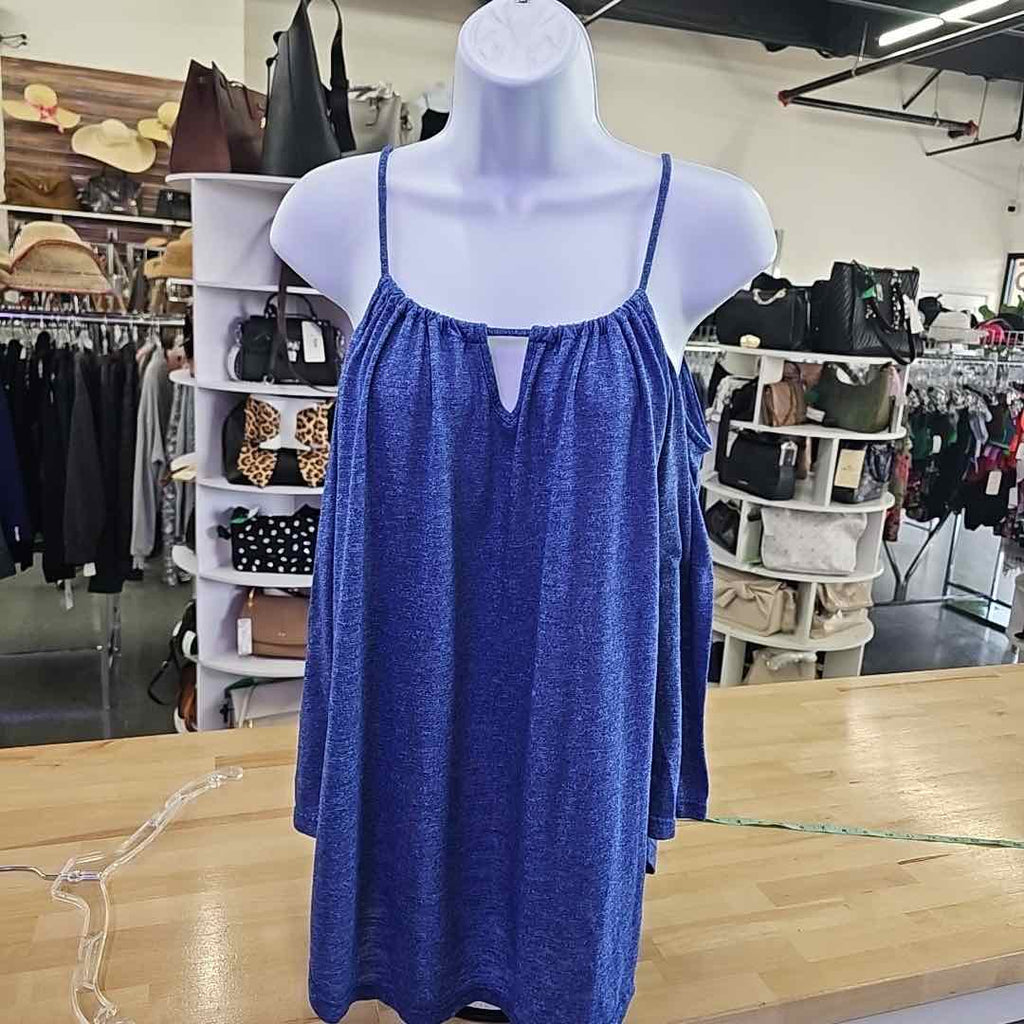 Michael Stars Size OS Blue Preloved Knit Top