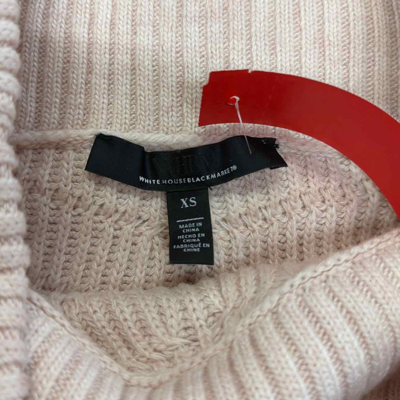 White House Black Market Size XS Pink Knit Preloved Sweater
